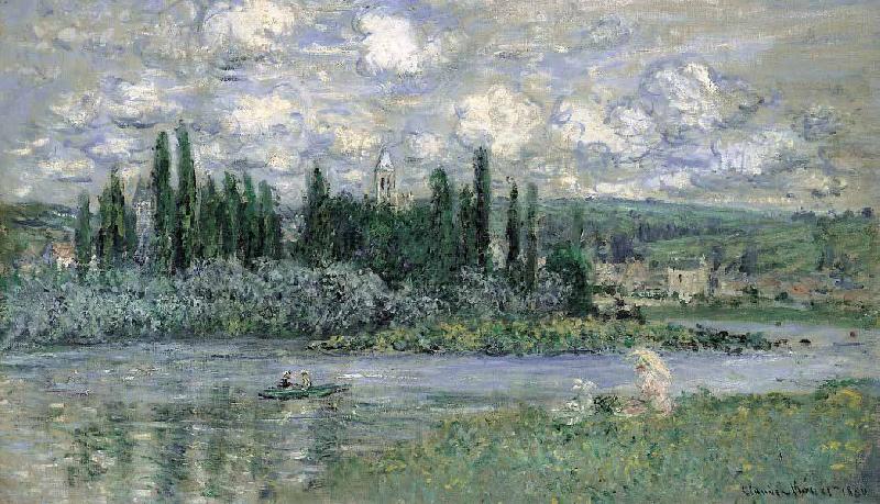 Claude Monet View of Vetheuil sur Seine oil painting picture